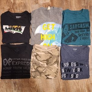 6 Tee Shirt Bundle Medium